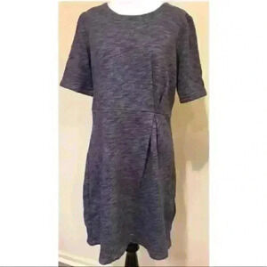 H&M Dress Size 14 Grayish Blue Sweater 3/4 Sleeve